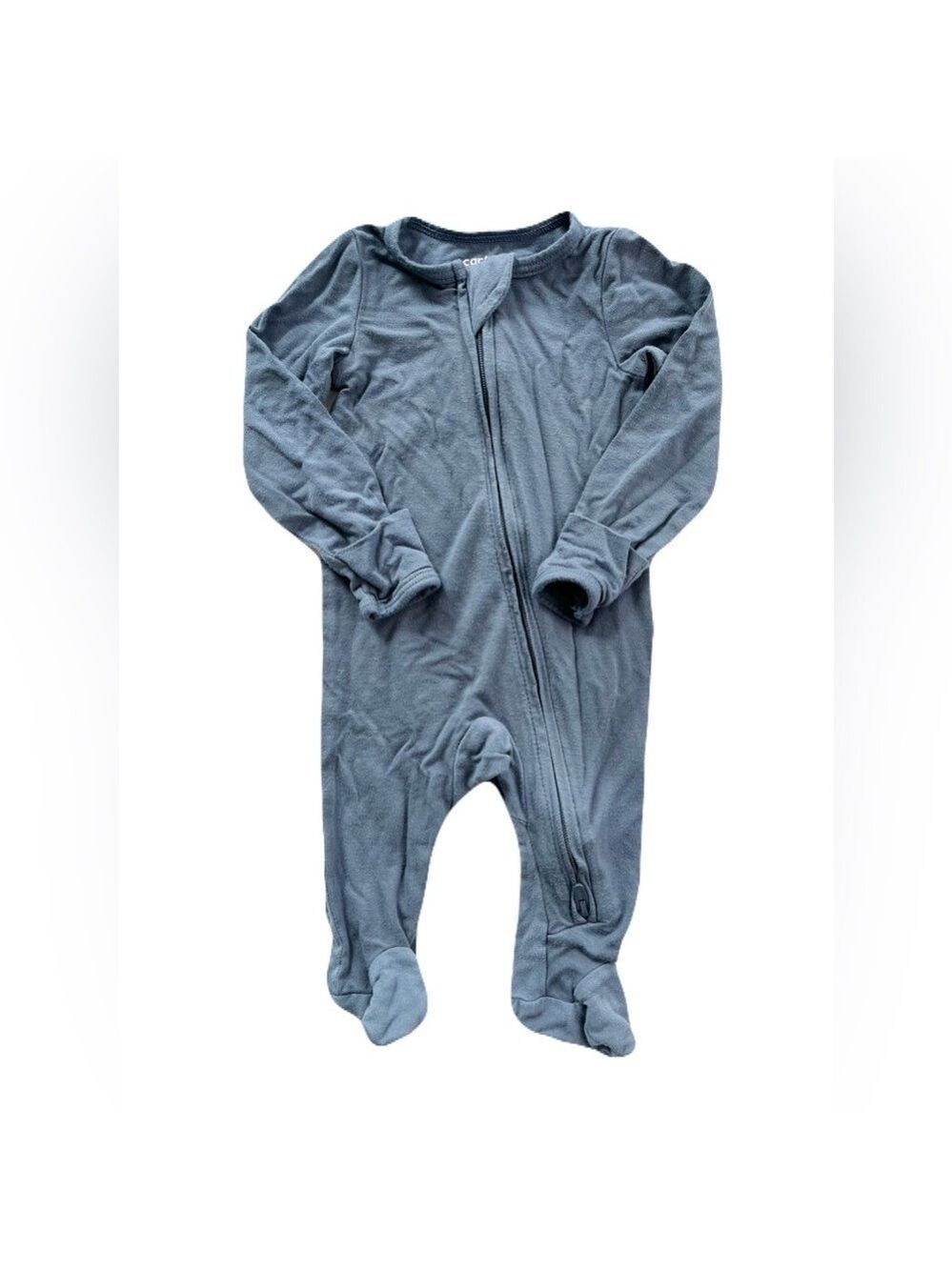 Carter's Blue Footie One Piece with Zipper Closure